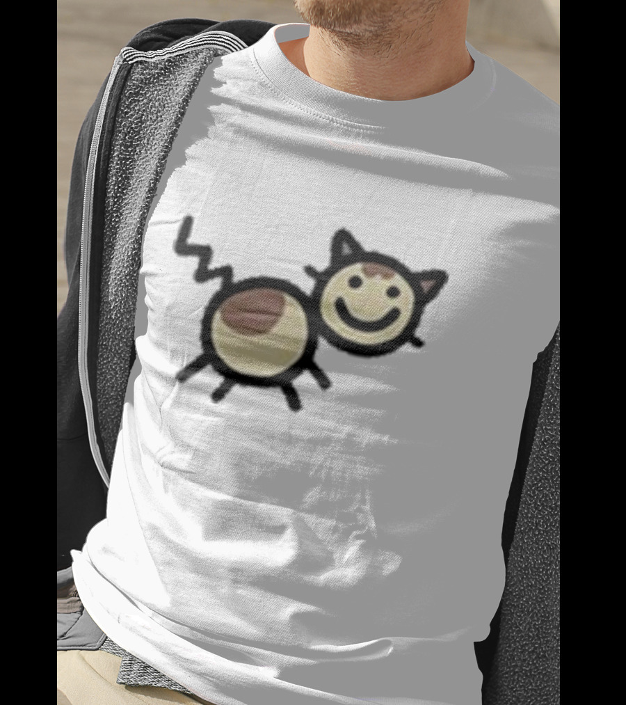 Mummy Joe Cheese Puff Cat Drawing T-Shirt