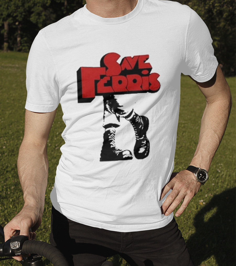 Save Ferris Punk Boots Iconic Style Ferris Bueller's Day Off T-Shirt