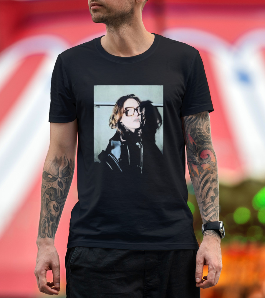Denise Gutierrez Black Leather Jacket T-Shirt
