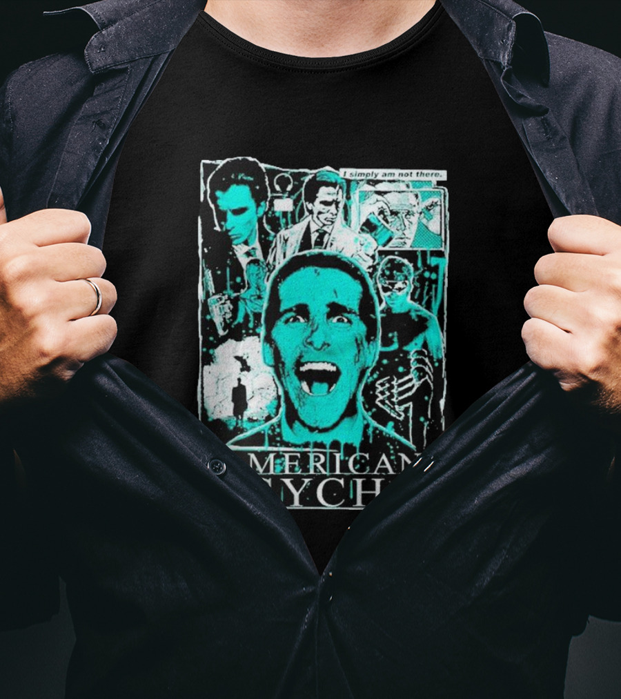 American Psycho Patrick Bateman I Simply Am Not There Collage T-Shirt