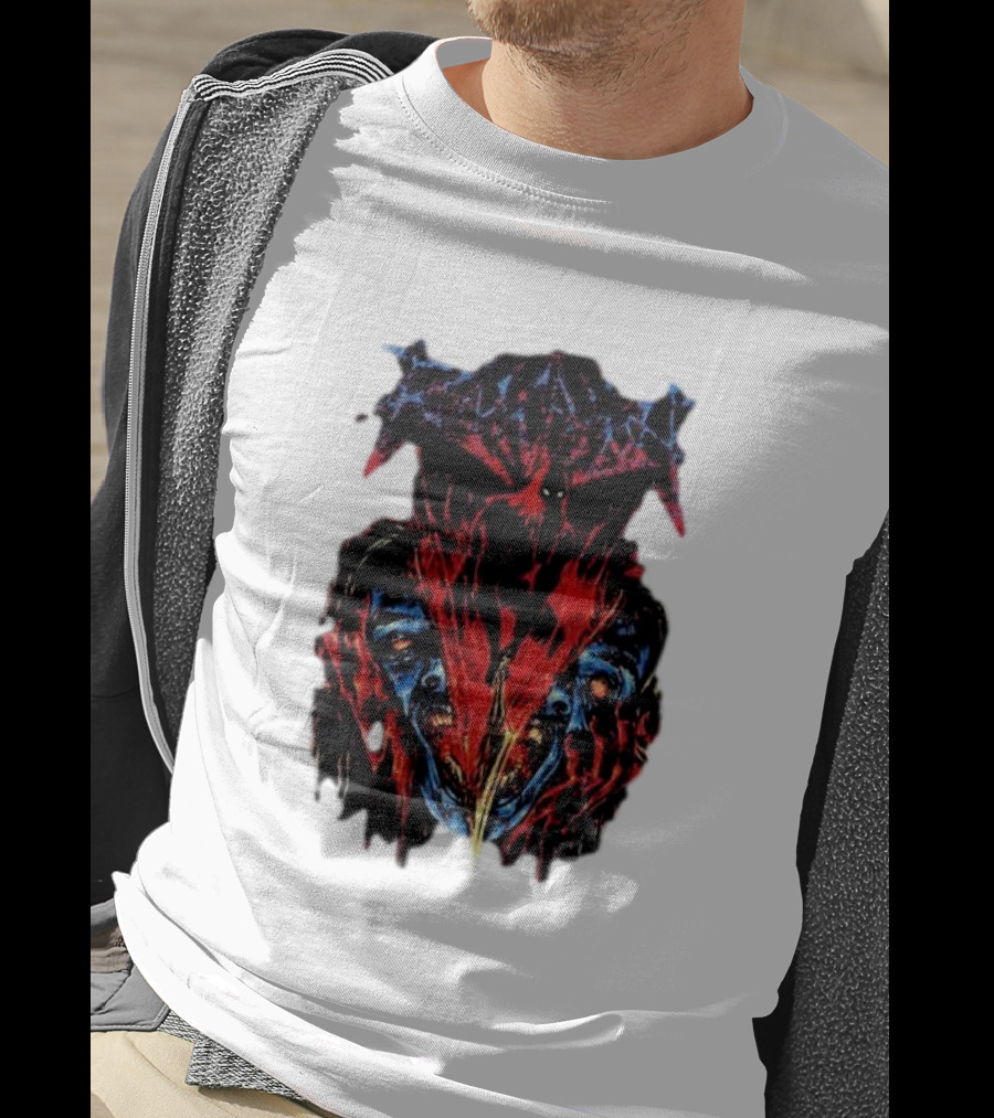 Revocation Nihilistic Violence Album Art Two Colossal Colorful Faces T-Shirt