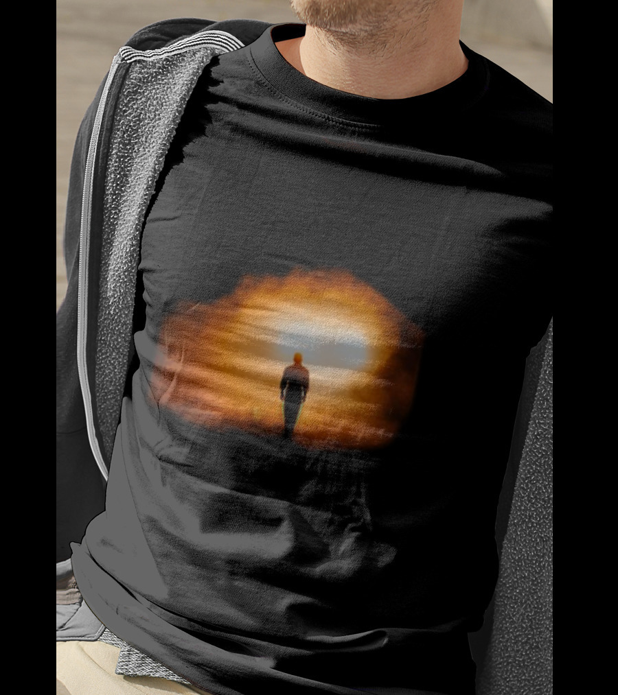 Nico Santos Would I Lie To You Silhouette In Fiery Sunset Glow T-Shirt