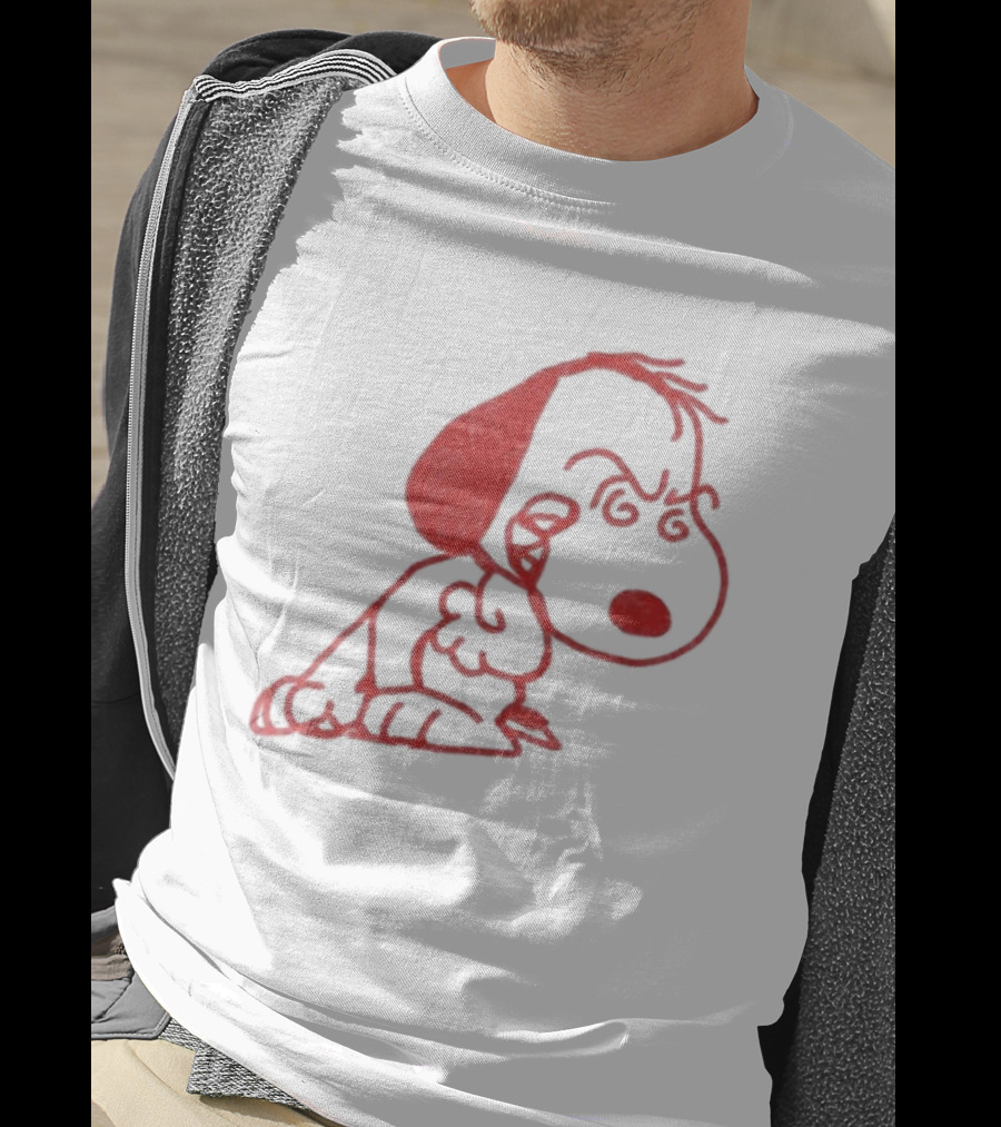 Evil Angry Snoopy Drawing T-Shirt