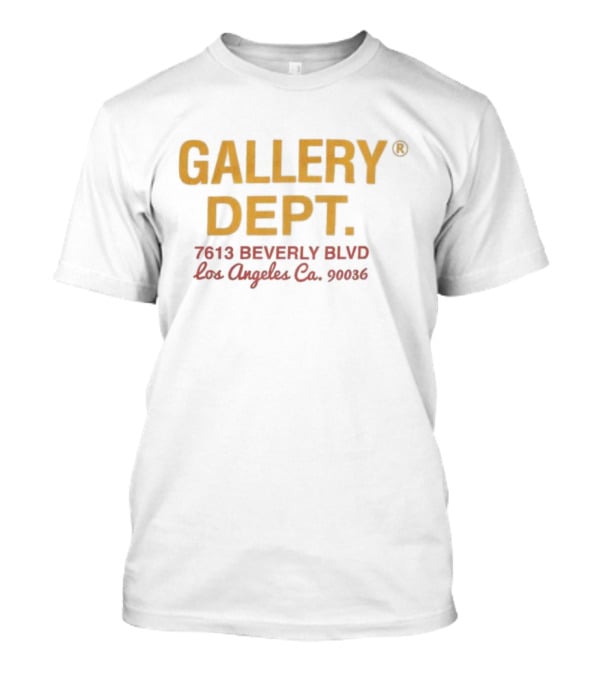GALLERY DEPT 7613 BEVERLY BLVD Los Angeles Co. 90036 T-Shirt