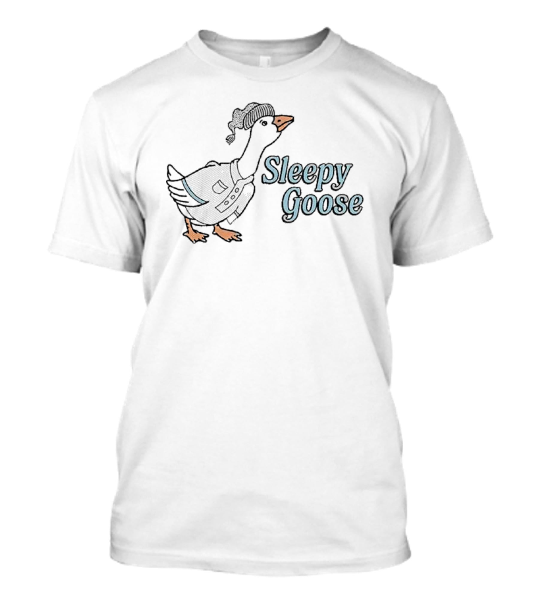 Sleepy Goose In Nightcap And Pajamas T-Shirt