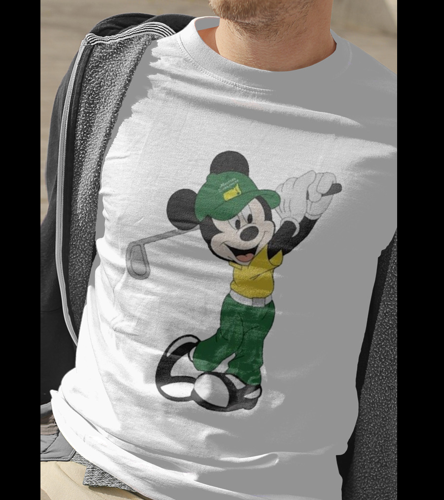 Mickey Mouse Golf Masters Tournament Iconic Swing T-Shirt