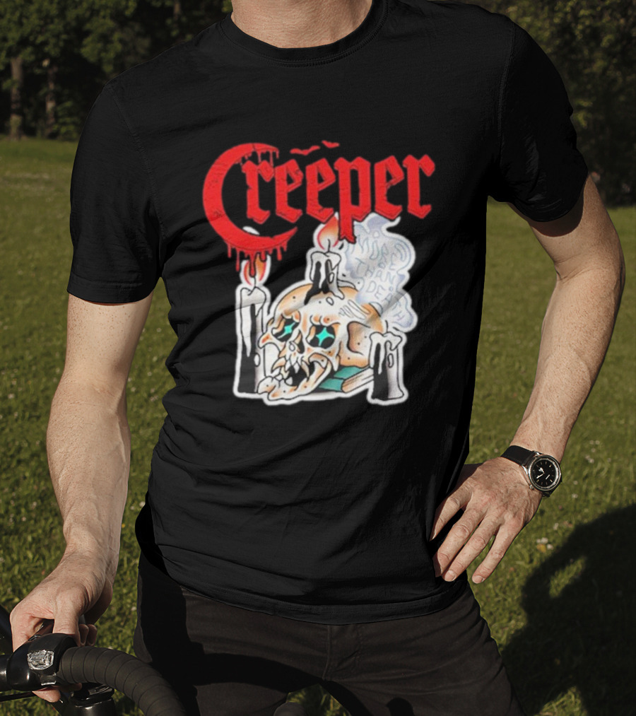 Creeper Skull Candle More Than Death Friday 13th T-Shirt