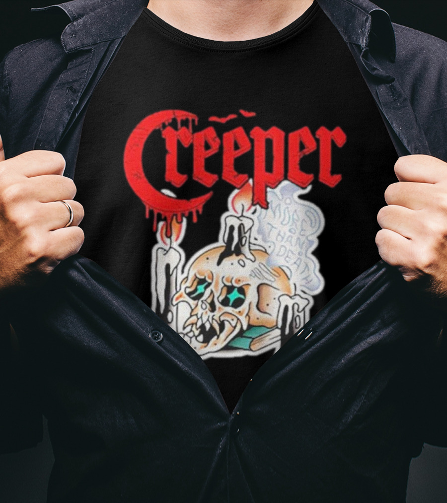 Creeper Skull Candle More Than Death Friday 13th T-Shirt