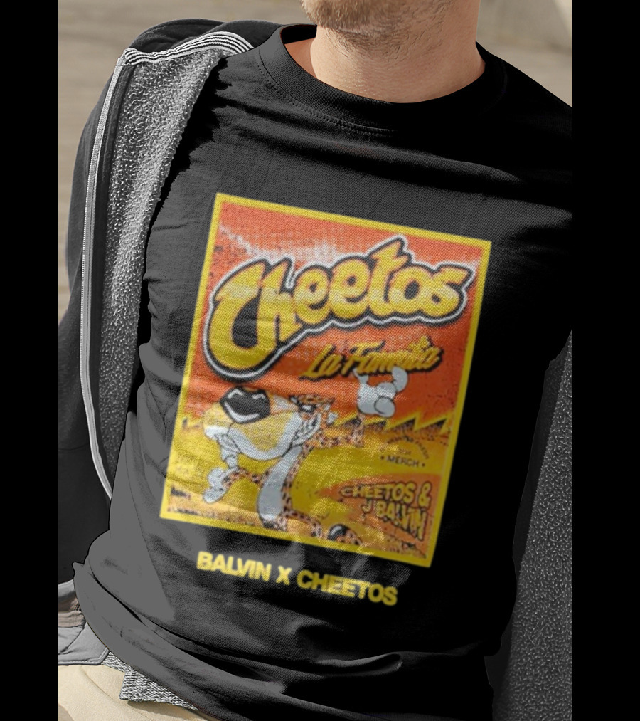 Cheetos La Familia Merch Balvin X Cheetos Collaboration T-Shirt