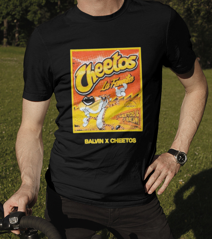 Cheetos La Familia Merch Balvin X Cheetos Collaboration T-Shirt