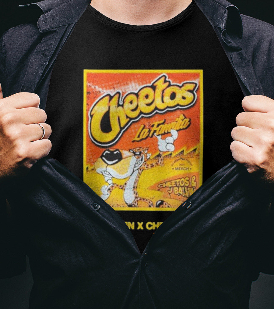 Cheetos La Familia Merch Balvin X Cheetos Collaboration T-Shirt