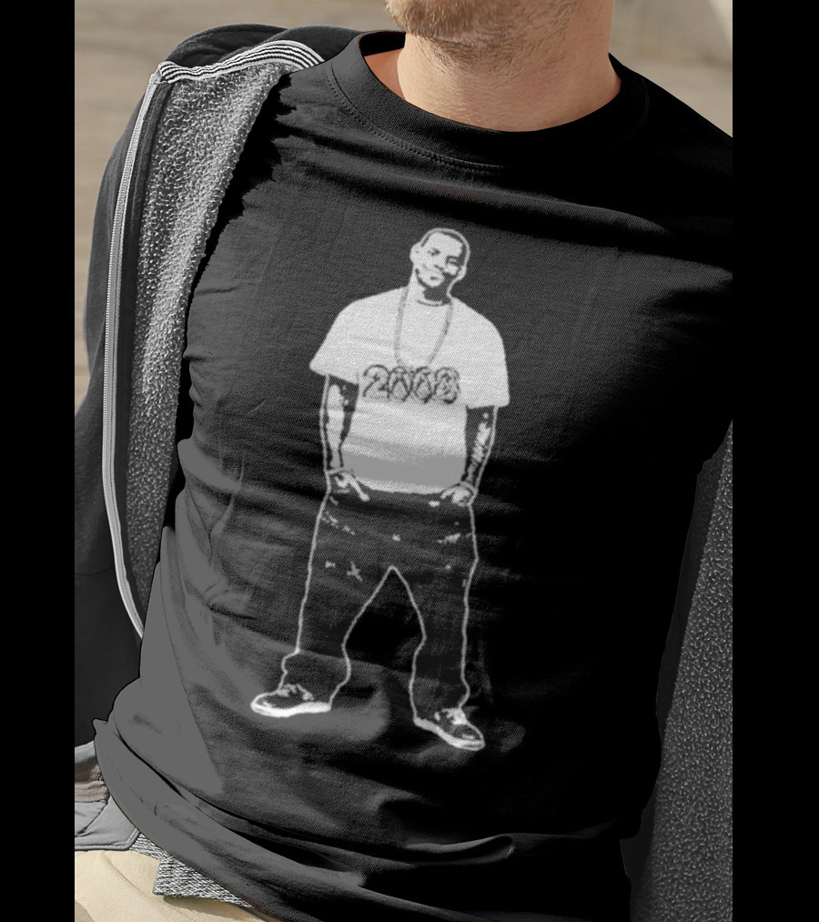 Le8ron 2008 Basketball Icon With 2008 Chain T-Shirt