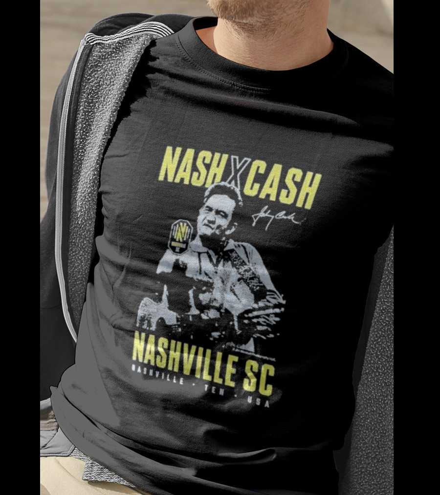Nash X Cash Nashville SC Johnny Cash Nashville TEN USA T-Shirt