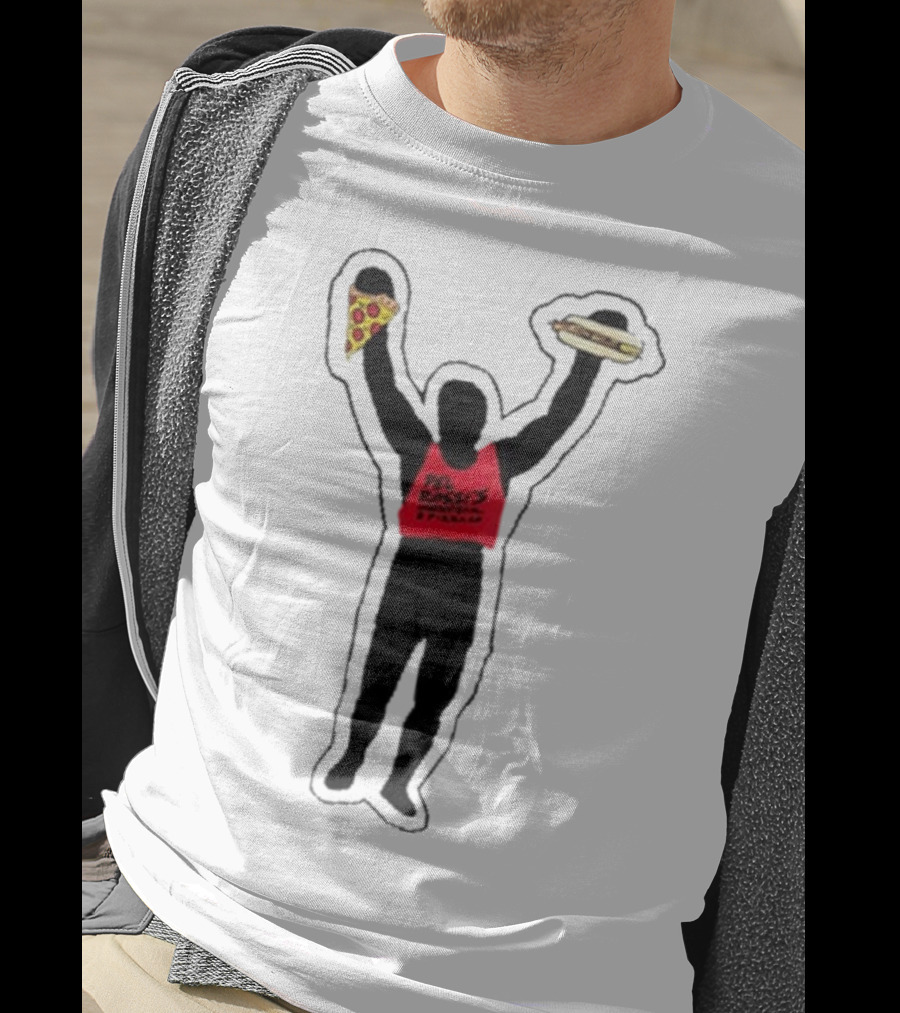 Dave Portnoy Del Rossi’s Strongman Cheesesteak Pizza T-Shirt