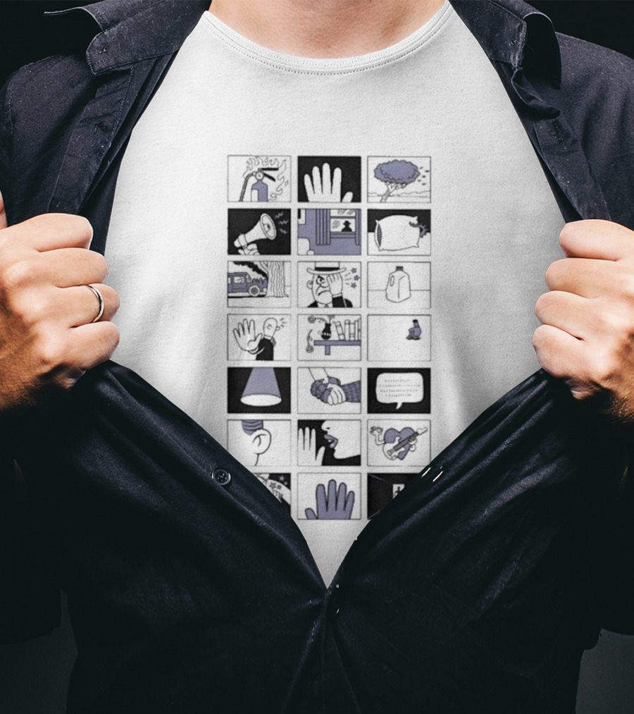 Fingertips: Visual Storyboard Of Hand Motifs And Everyday Life T-Shirt