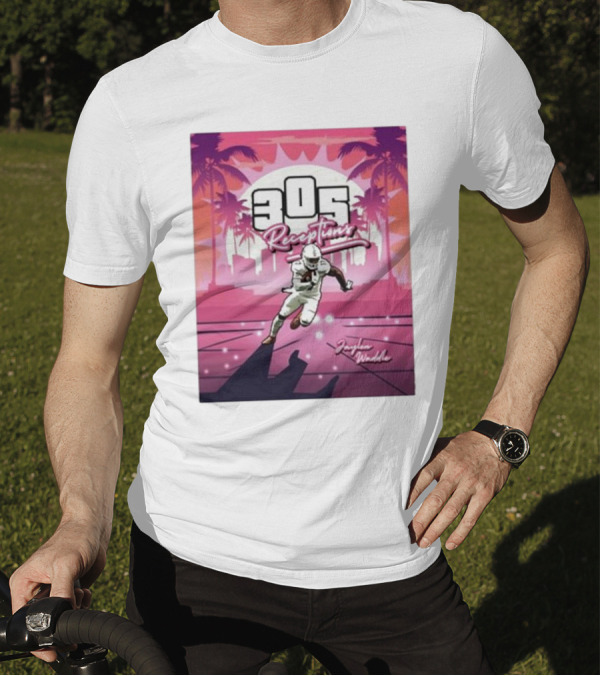 305 Receptions Jaylen Waddle Miami Football T-Shirt