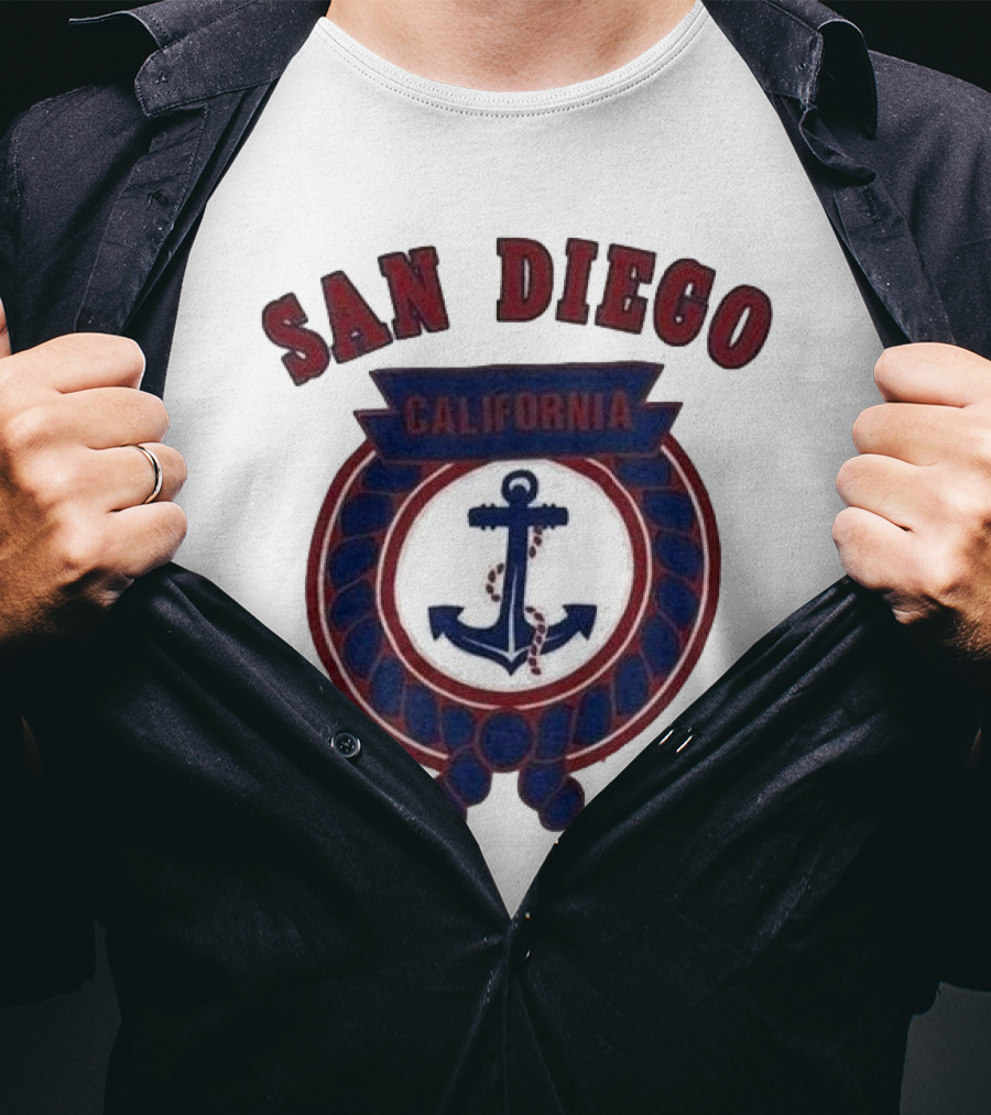 San Diego California Anchor Emblem T-Shirt