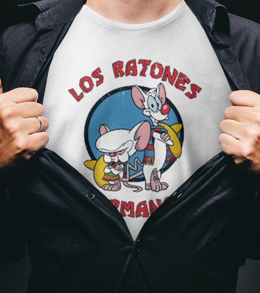 Los Ratones Hermanos Pinky And The Brain Crossover T-Shirt