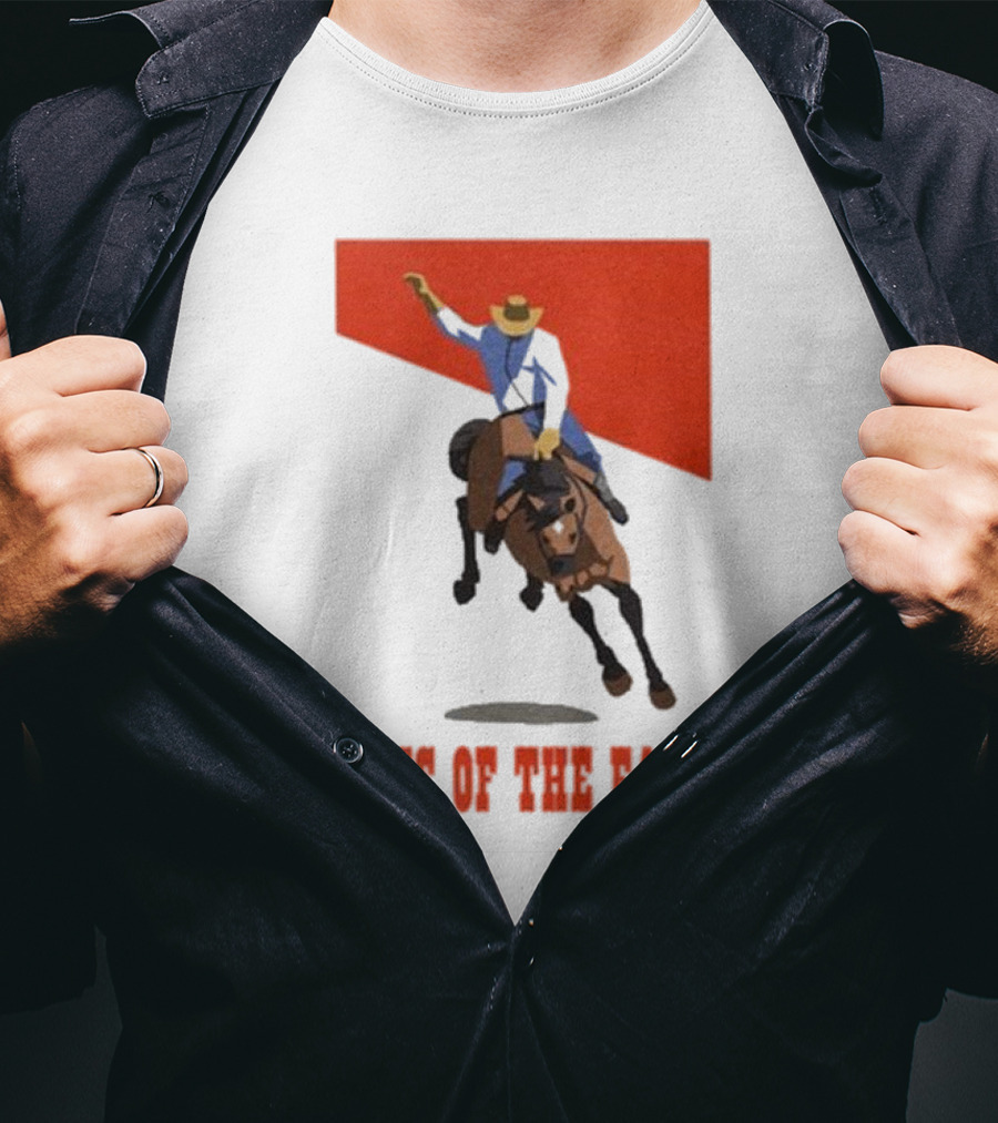 Sons Of The East Cowboy Riding Bucking Horse T-Shirt