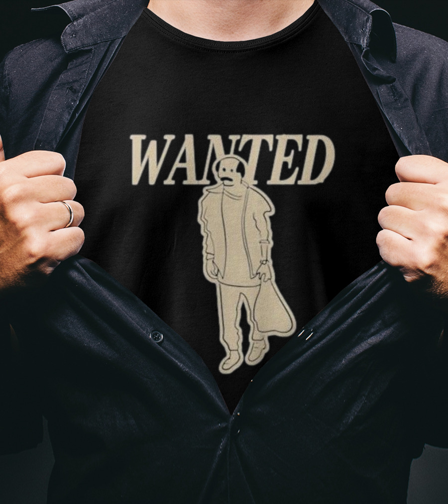 Vardagen Vdgn Wanted Sketch Outline T-Shirt