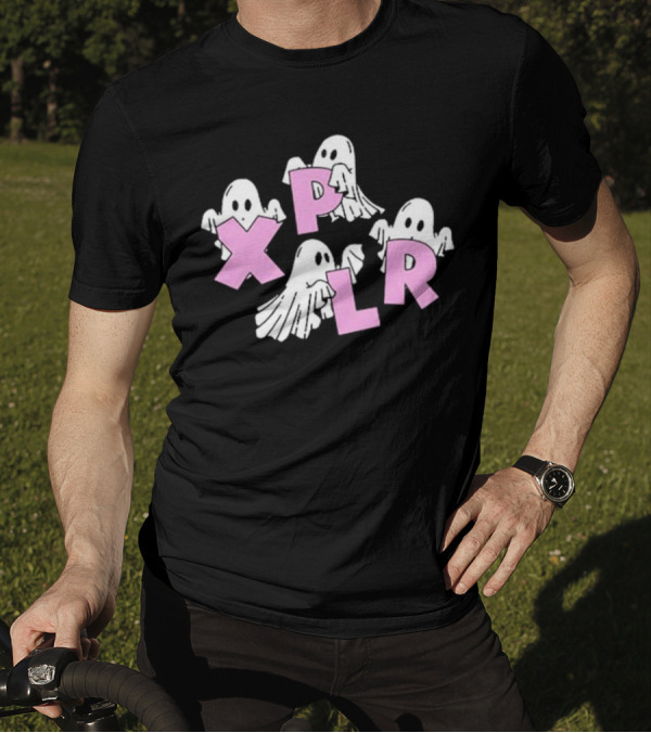 Xplr Ghosts With Pink Letters T-Shirt