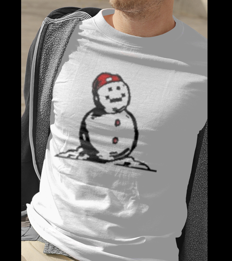 Quackity Snowman With Red Beanie T-Shirt