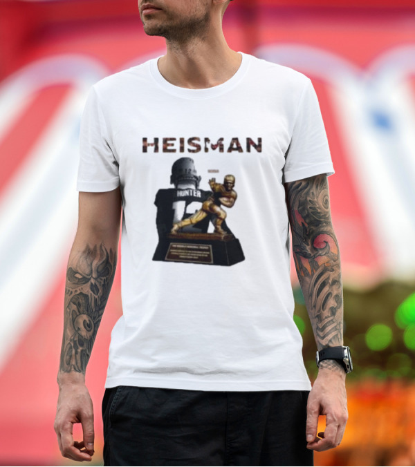 Premium T-Shirt: Travis Hunter Heisman Trophy 2024 Candidate T-Shirt Travis Hunter Heisman Trophy 2024 Candidate T-Shirt