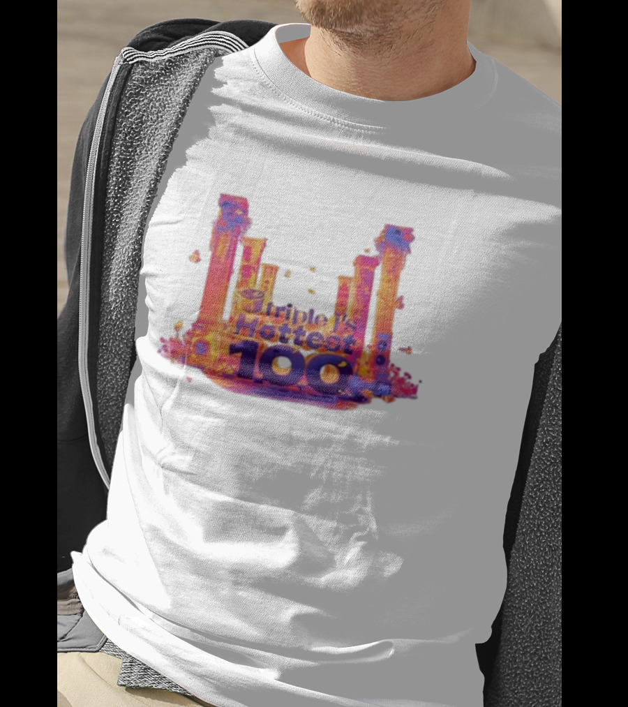 Triple J's Hottest 100 Vibrant Pillars T-Shirt
