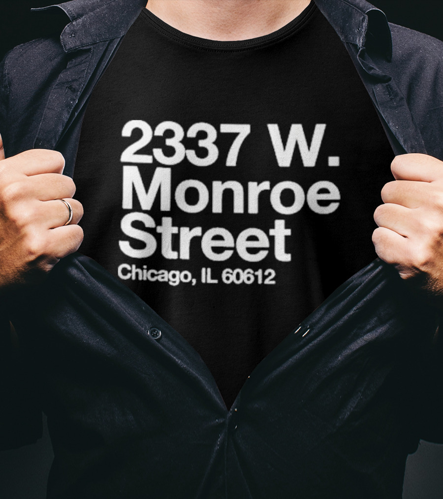 2337 W Monroe Street Chicago IL 60612 Black Panther Party Fred Hampton House T-Shirt