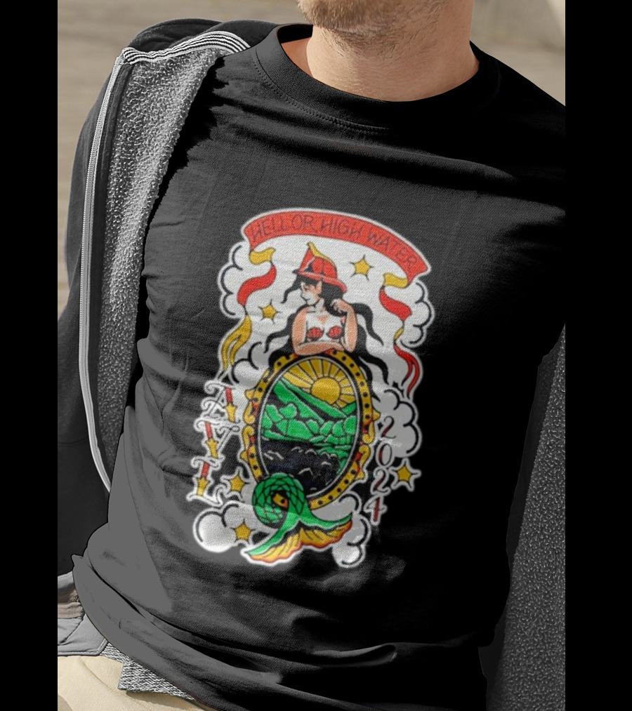 Hell Or High Water Mermaid Asheville T-Shirt