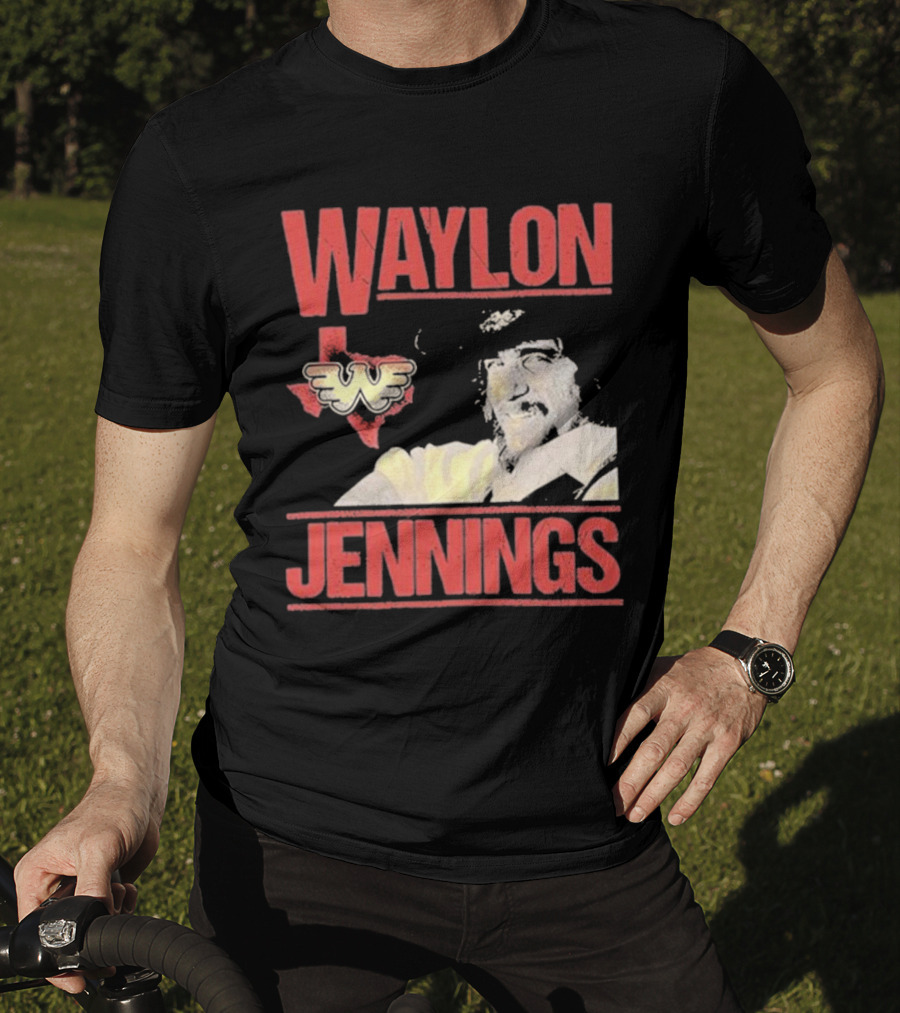 Waylon Jennings Flying W Texas T-Shirt