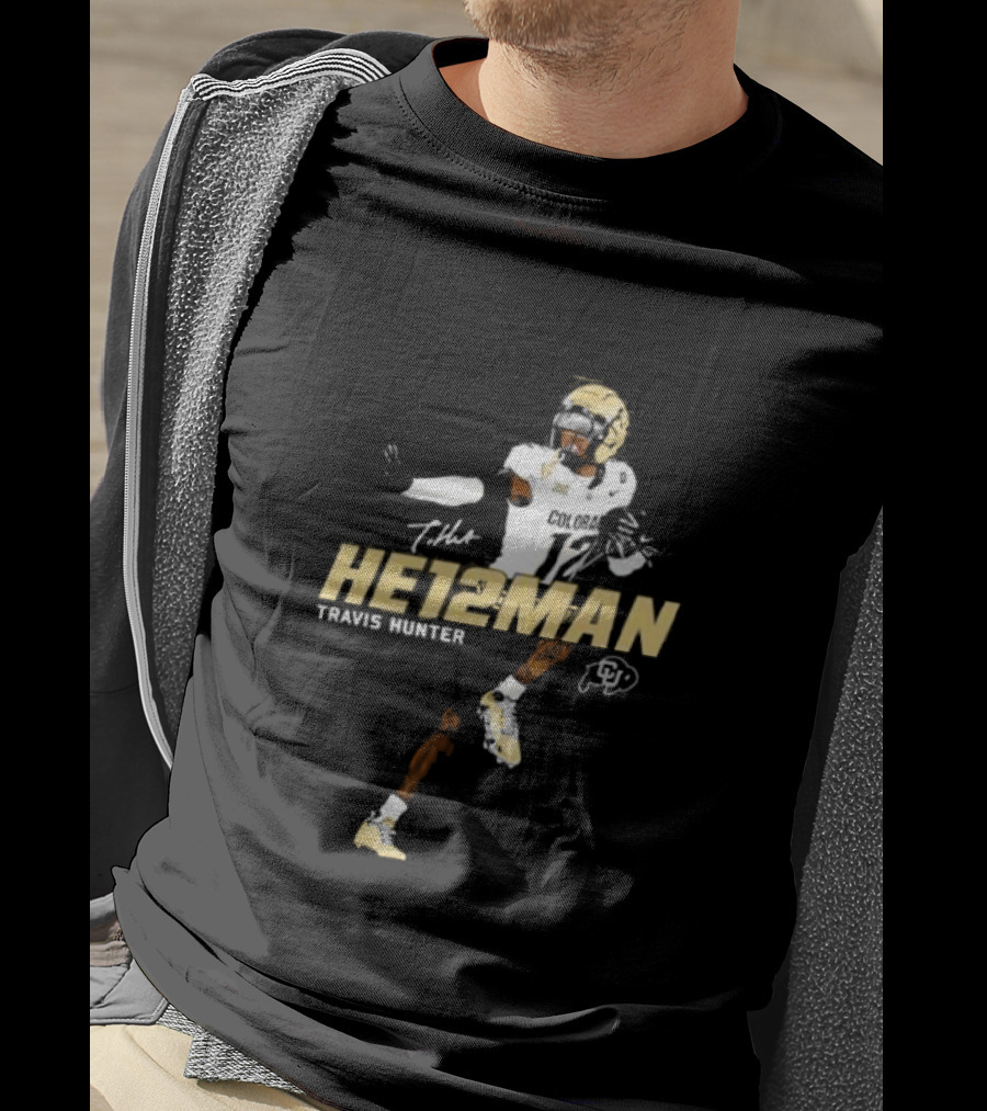 HE12MAN Travis Hunter Colorado Buffaloes T-Shirt