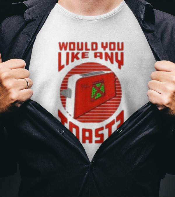 Would You Like Any Toast 2024 Red Toaster With Bread Pixel T-Shirt