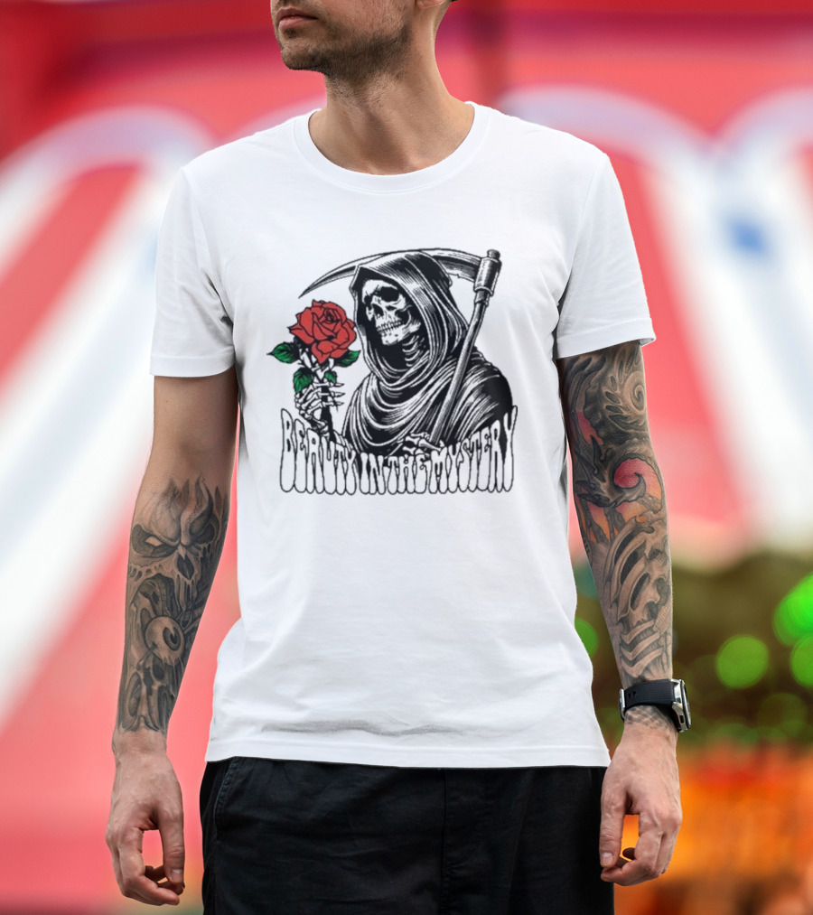 XPLR Beauty in the Mystery Grim Reaper Rose T-Shirt