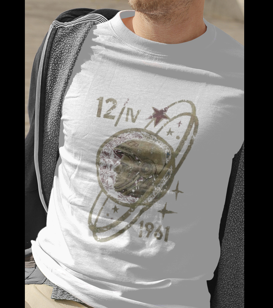 Yuri Gagarin Soviet Space 12 IV 1961 CCCP Cosmonaut Orbit Stars T-Shirt