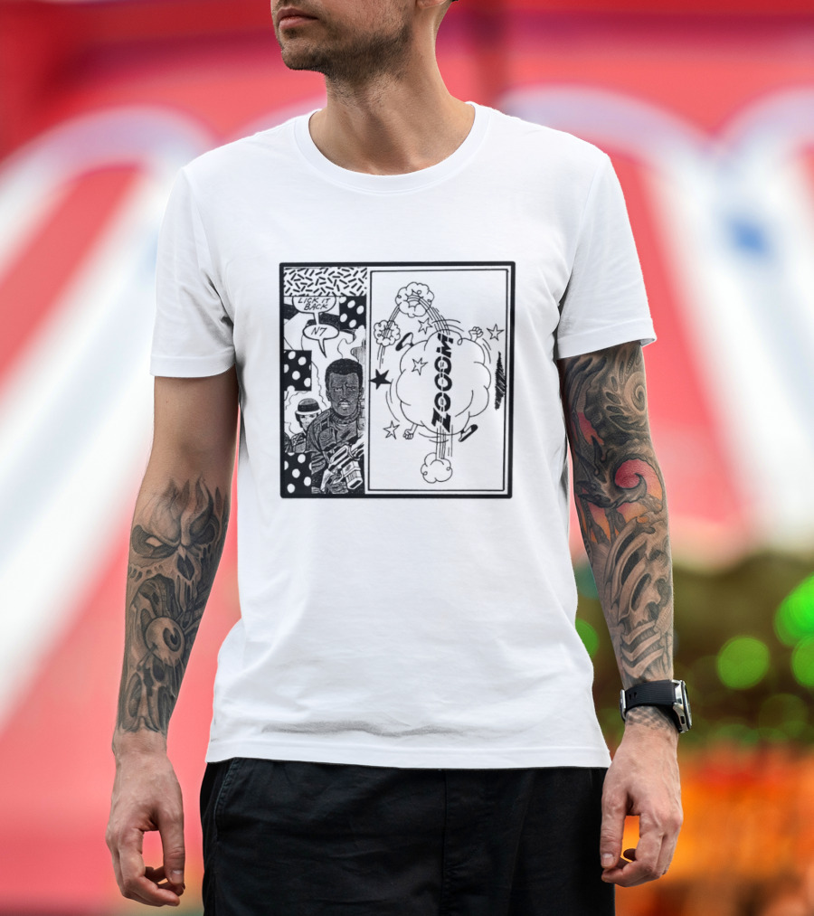 Zooom N7 Lick It Back Comic Art Panel T-Shirt