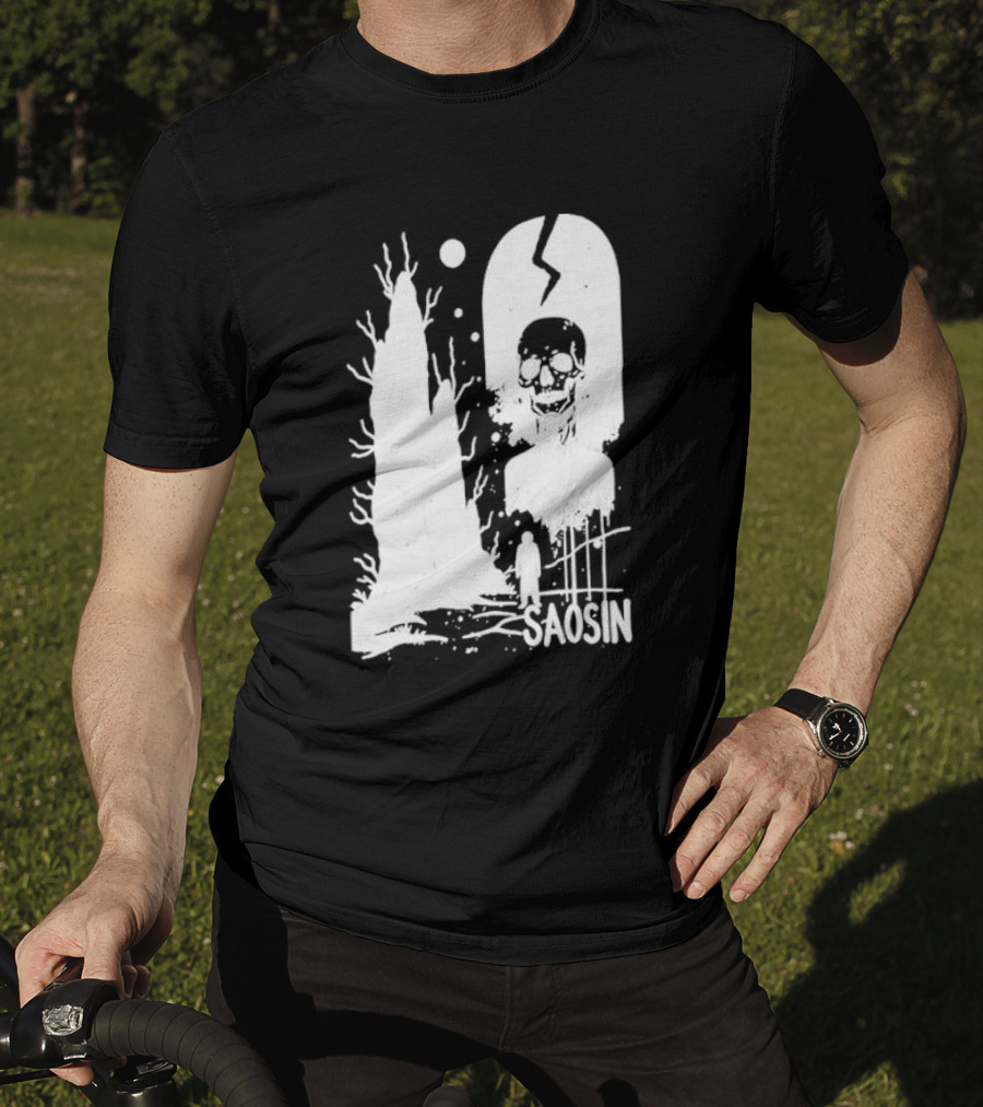 Saosin Over Skeleton Skull And Tree T-Shirt