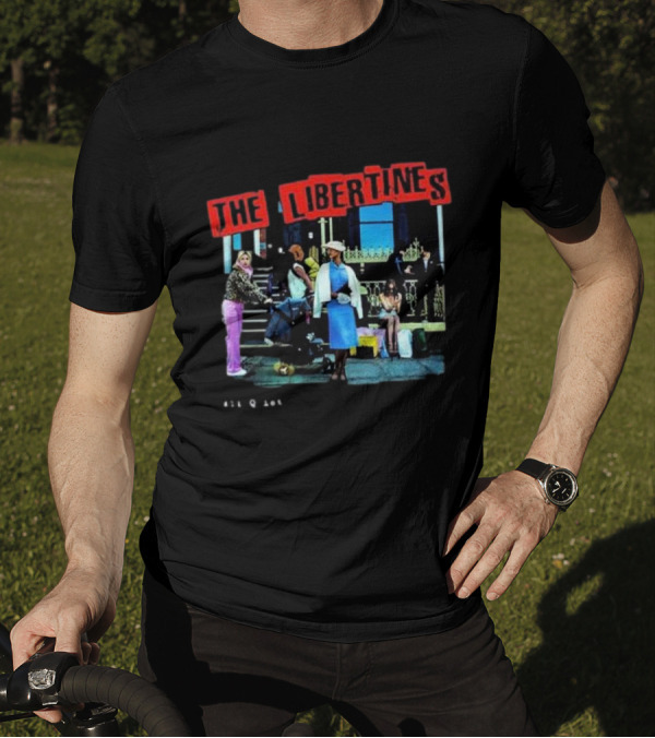 The Libertines All Quiet On The Eastern Esplanade Text And Urban Street Scene T-Shirt