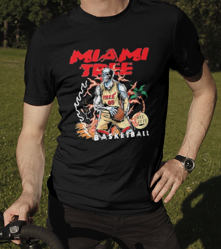 MIAMI TREE TREE 05 REE FIVE BASKETBALL T-Shirt