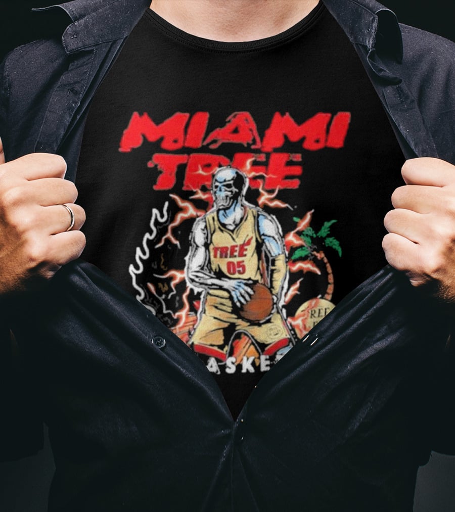 MIAMI TREE TREE 05 REE FIVE BASKETBALL T-Shirt