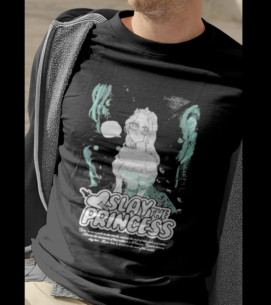 Slay The Princess Horror Game Atmospheric Illustration With Mysterious Text T-Shirt
