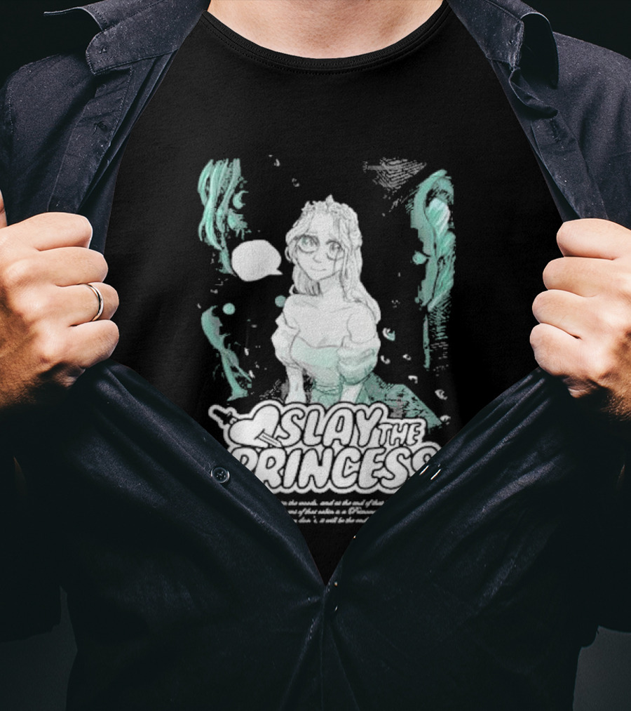 Slay The Princess Horror Game Atmospheric Illustration With Mysterious Text T-Shirt