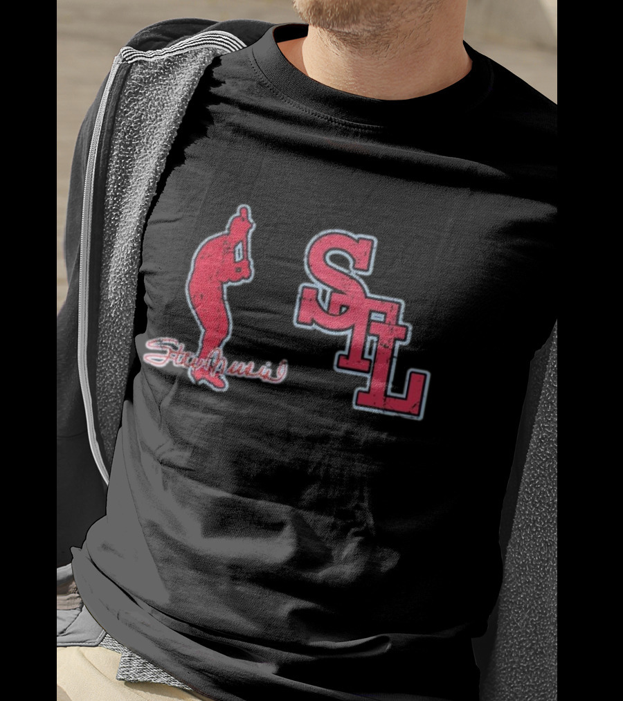 Stan Musial STL Stance Slab T-Shirt