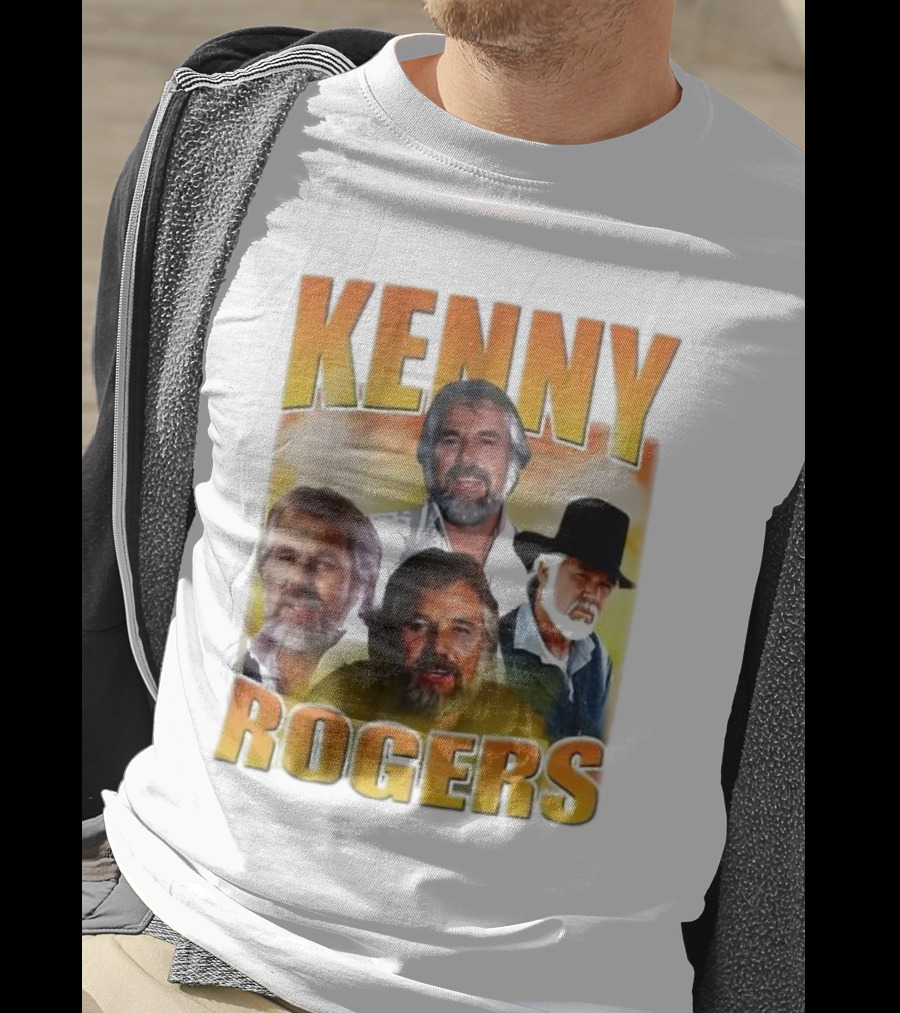 Kenny Rogers Multiple Portrait Collage T-Shirt