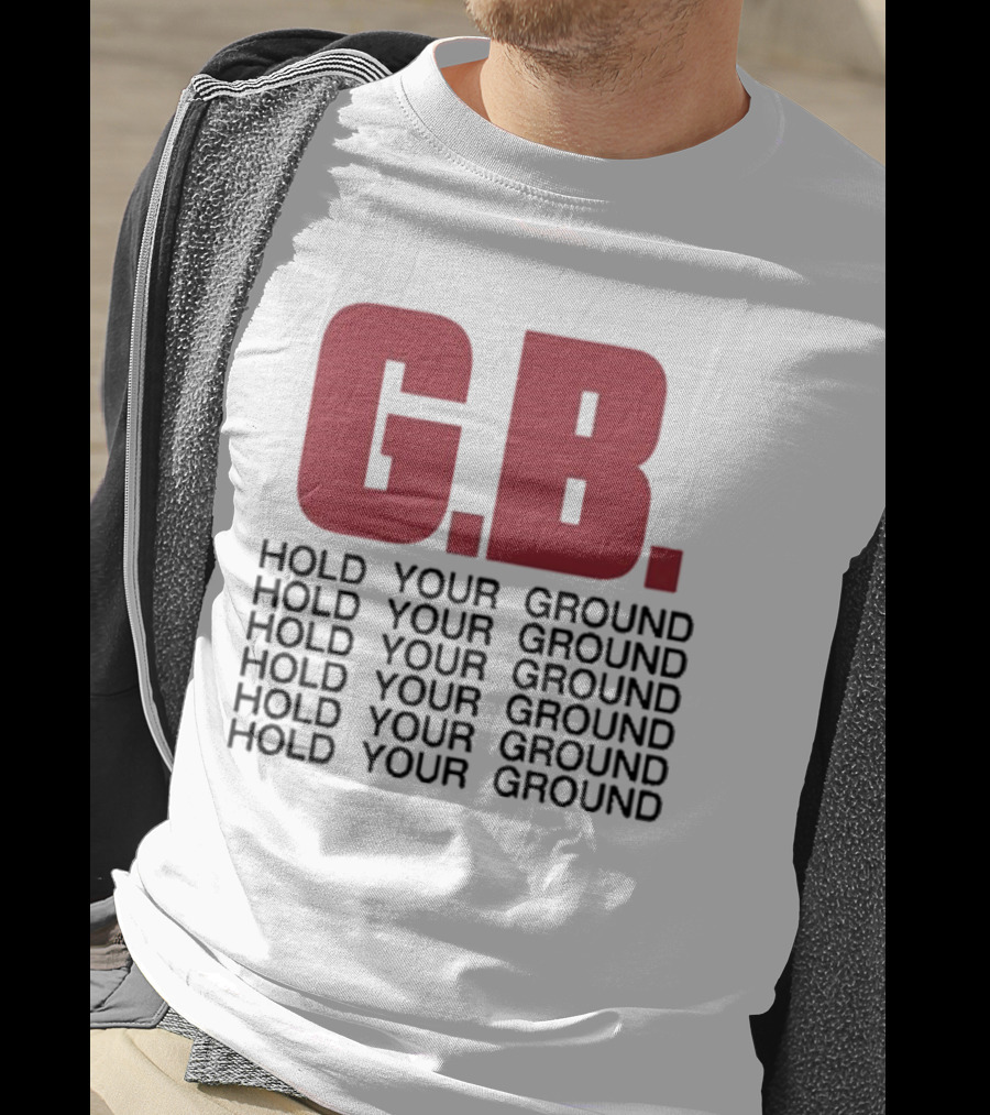 Gorilla Biscuits G.B. Hold Your Ground Hold Your Ground Repeated Text T-Shirt