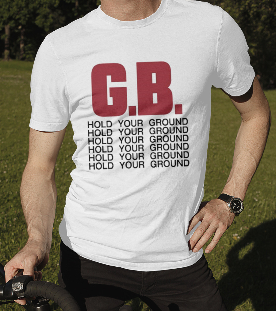 Gorilla Biscuits G.B. Hold Your Ground Hold Your Ground Repeated Text T-Shirt