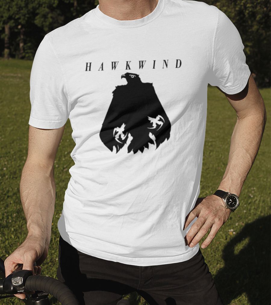 Hawkwind Eagle Silhouette With Mystical Elements T-Shirt
