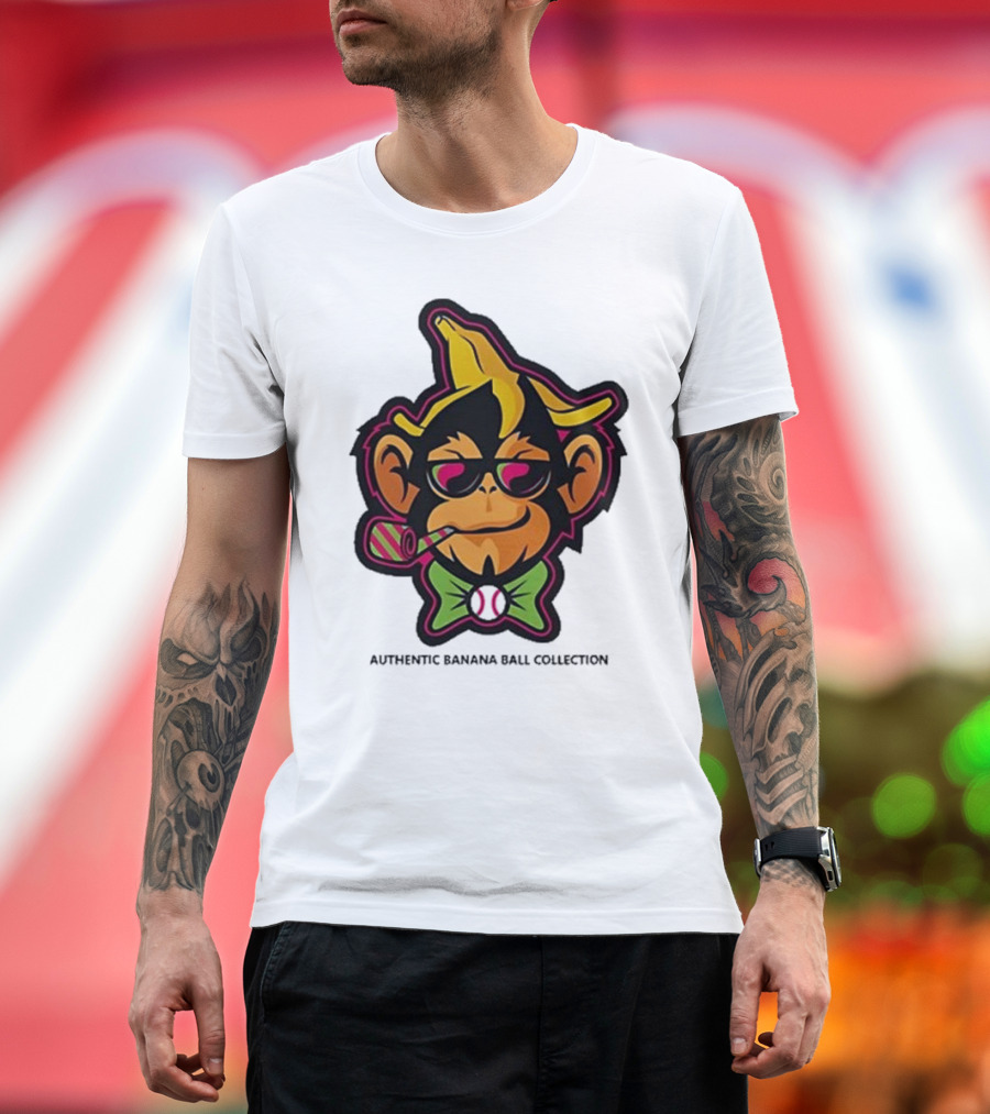 Party Animals Banana Ball Collection with Sunglasses and Pipe T-Shirt