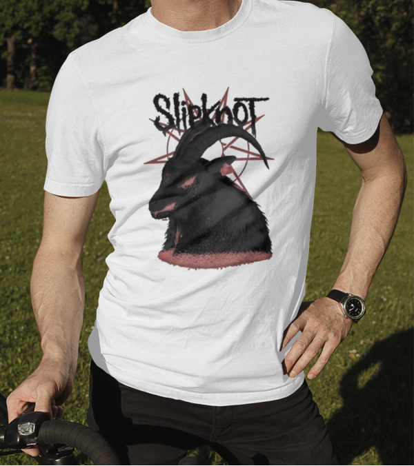 Slipknot Goat Head Symbol With Inverted Star Design For Dec 18 2024 Utilita Arena Birmingham UK Tour T-Shirt