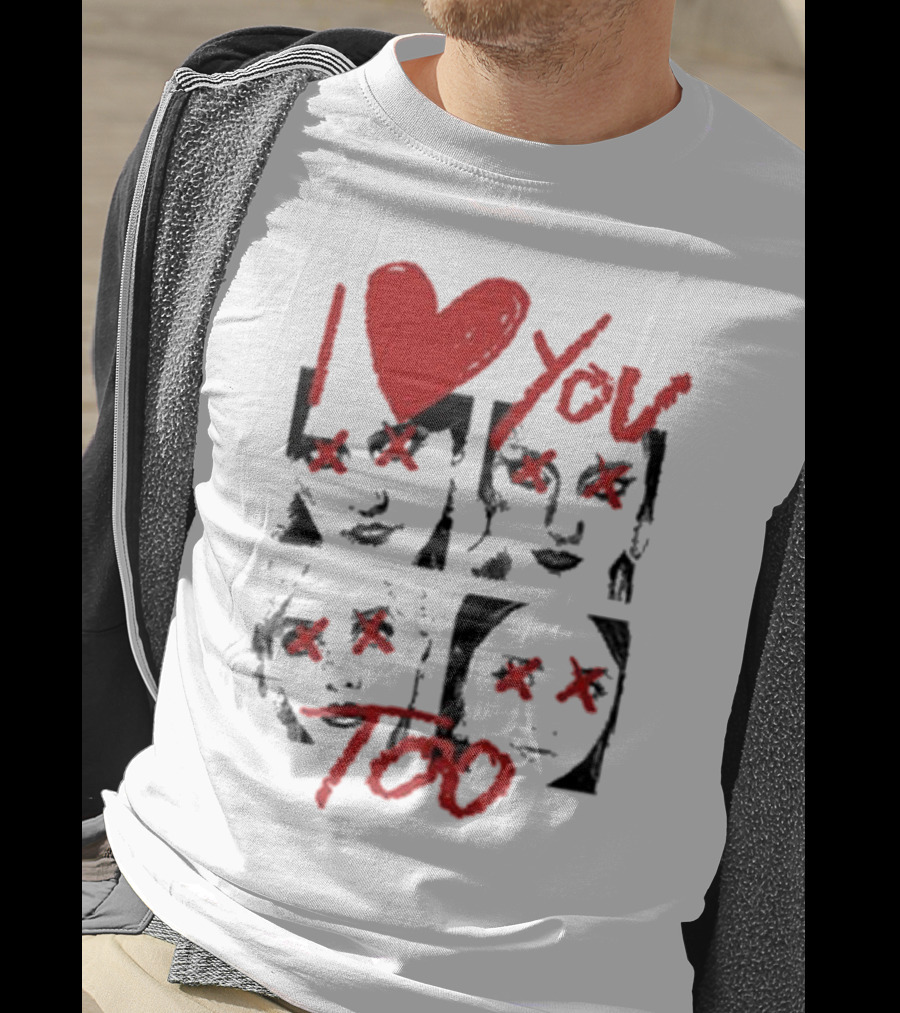 Teen Jesus And The Jean Teasers I Love You Too Eyes Crossed T-Shirt